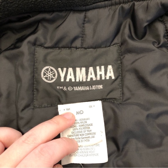 YAMAHA Motorcycle Blue & White Jacket with Removable Inner Liner Medium - Large - Picture 9 of 16